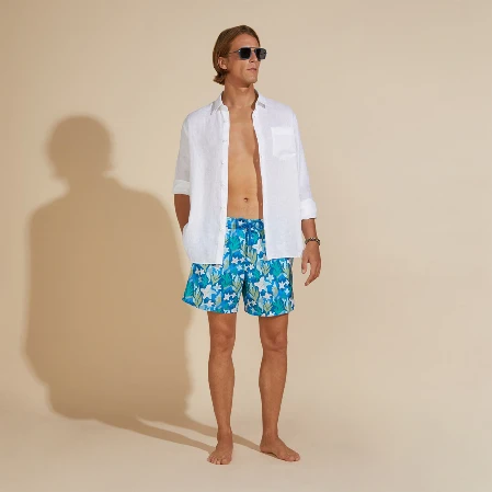 صورة Erkek Caroon Keten Gömlek