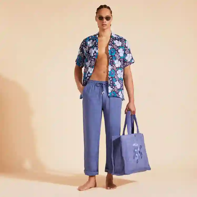 صورة Erkek Pacha Keten Pantolon