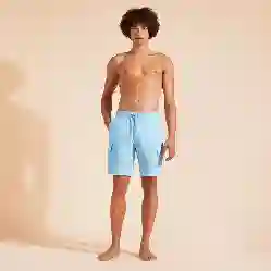 صورة Erkek Baie Keten Bermuda