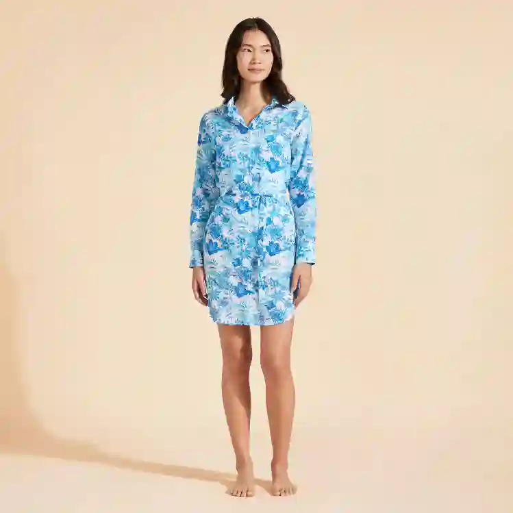 صورة Kadın Tahiti Flowers Florence Gömlek