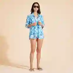 صورة Kadın Tahiti Flowers Facette Mayo