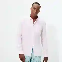 صورة Erkek Caroubis Keten Gömlek