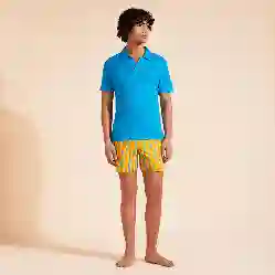 صورة Erkek Pyramid Keten Polo