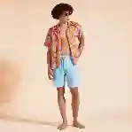 صورة Erkek Baie Keten Bermuda