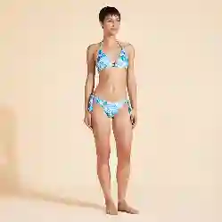 صورة Kadın Tahiti Flowers Flechett Bikini Üstü