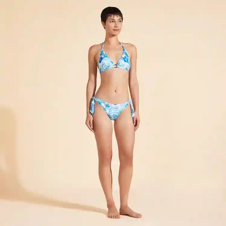 صورة Kadın Tahiti Flowers Flechett Bikini Üstü