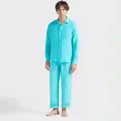 صورة Erkek Caroubis Keten Gömlek