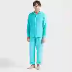 صورة Erkek Caroubis Keten Gömlek