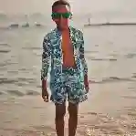 صورة Erkek Çocuk Tahiti Flowers Jirise Mayo