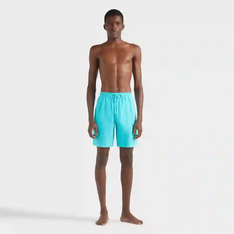 صورة Erkek Baie Keten Bermuda