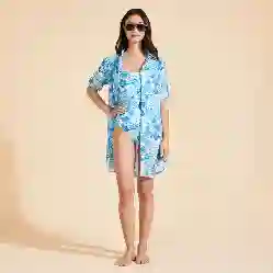 صورة Kadın Tahiti Flowers Florence Gömlek