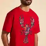 صورة Erkek Graphic Lobsters Tareck Tişört