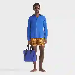 صورة Erkek Caroubis Keten Gömlek