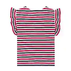 صورة Kız Çocuk Striped Genny Tişört