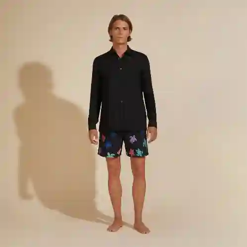 صورة Erkek Caroon Keten Gömlek