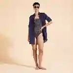 صورة Kadın Fragance Keten Gömlek