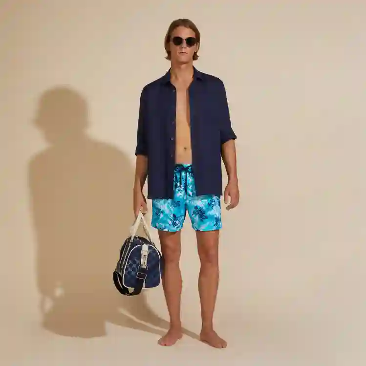 صورة Erkek Caroubis Keten Gömlek