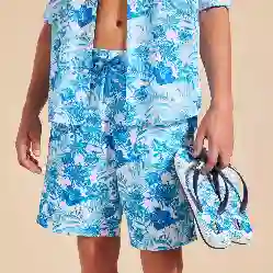 صورة Erkek Tahiti Flowers Copp Terlik