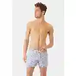 صورة Erkek Vintage 1971 Rayures Seersucker Maurice Mayo