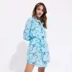 صورة Kadın Florence Flowers Tie & Dye Gömlek