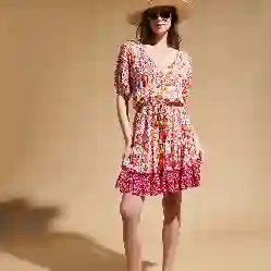 صورة Kadın Bona Iris Lace- Vilebrequin x Poupette St Barth Plaj Giyim