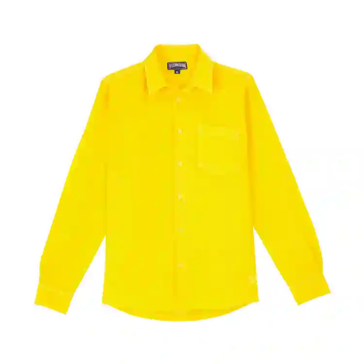 صورة Erkek Caroubis Keten Gömlek