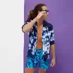 صورة Erkek Nautilius Tie & Dye Mahina Mayo