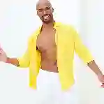 صورة Erkek Baie Keten Bermuda