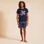 صورة Erkek Embroidered Turtle Thom Tişört