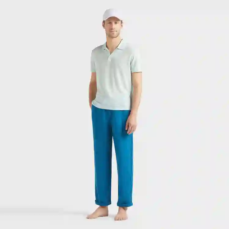 صورة Erkek Pacha Keten Pantolon