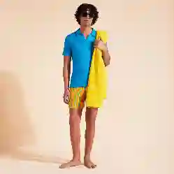 صورة Erkek Pyramid Keten Polo