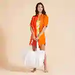 صورة Kadın  Keten Fragance Keten Plaj Giyim