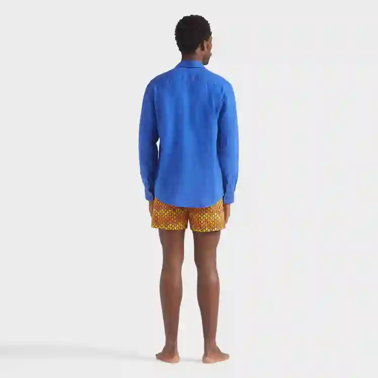 صورة Erkek Caroubis Keten Gömlek