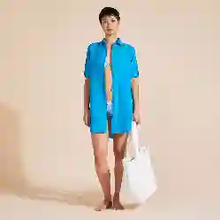 صورة Kadın Fragance Keten Gömlek