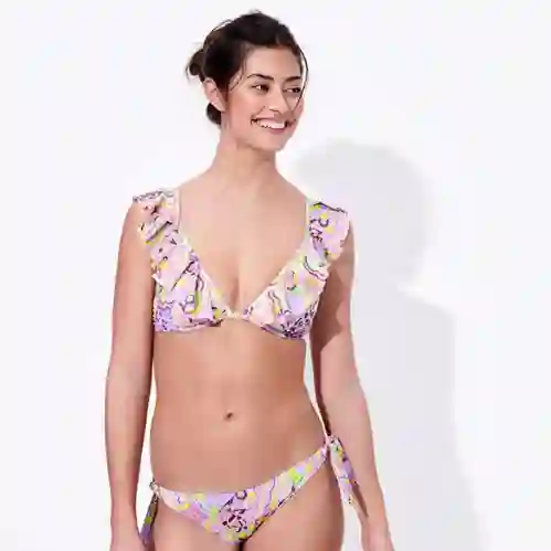 صورة Kadın Rainbow Flowers Lizzy Bikini Üstü