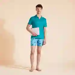 صورة Erkek Pyramid Keten Polo