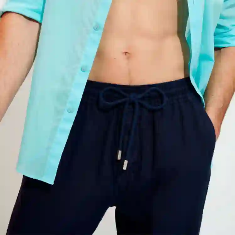 صورة Erkek Pacha Keten Pantolon