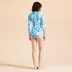 صورة Kadın Tahiti Flowers Lexya UV Korumalı Tişört