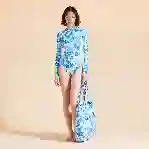 صورة Kadın Tahiti Flowers Lexya UV Korumalı Tişört