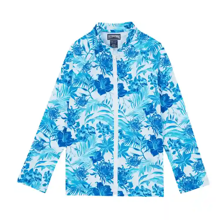 صورة Çocuk Tahiti Flowers Ginko-Z UV Korumalı Tişört