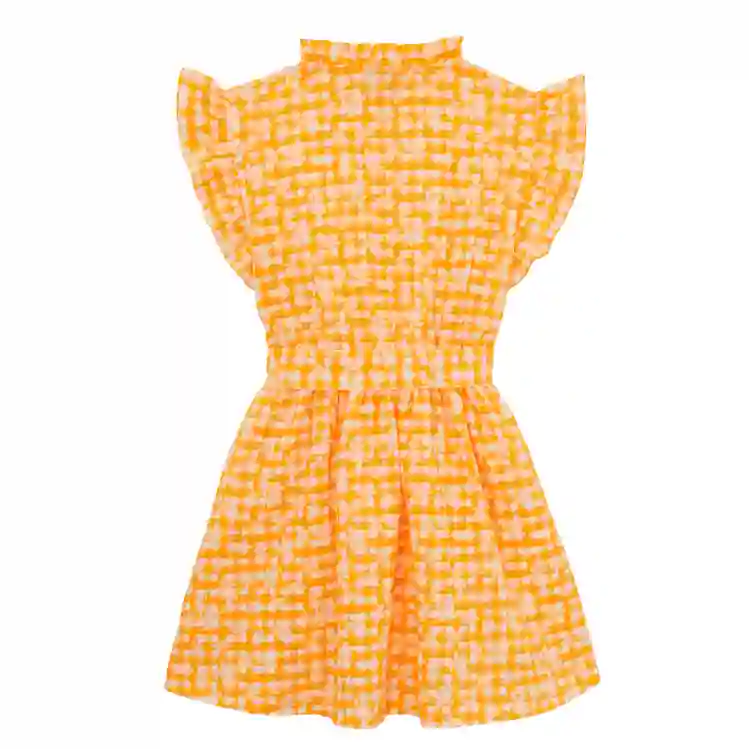 صورة Kız Çocuk Turtle Vichy Ganache Elbise