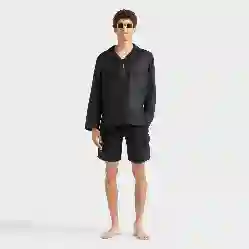 صورة Erkek Baie Keten Bermuda