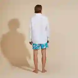 صورة Erkek Caroubis Keten Gömlek