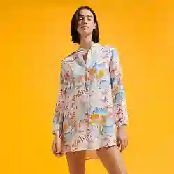 صورة Kadın Franche Peaceful Trees Gömlek