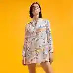 صورة Kadın Franche Peaceful Trees Gömlek