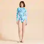 صورة Kadın Tahiti Flowers Lexya UV Korumalı Tişört