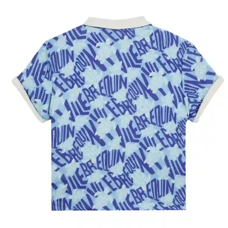 صورة Erkek Çocuk Ronde des Tortues Logo Galet Gömlek