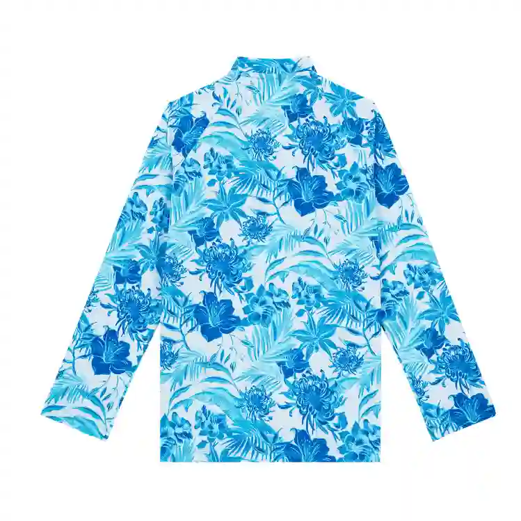 صورة Çocuk Tahiti Flowers Ginko-Z UV Korumalı Tişört