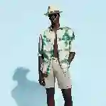 صورة Erkek Baoon Keten Bermuda