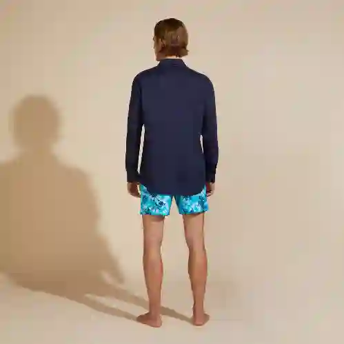 صورة Erkek Caroon Keten Gömlek